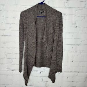 Express small brown sparkly cardigan